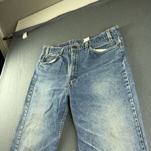 Levis 505 Jeans Men's 36x30 Blue Vintage Orange Tab Wallet Faded USA Regular Fit